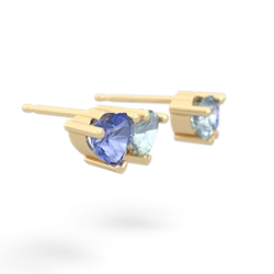 Tanzanite Sweethearts 14K Yellow Gold earrings E5260