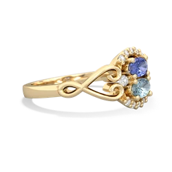 Tanzanite Love Nest 14K Yellow Gold ring R5860