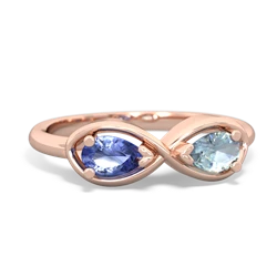 Tanzanite Infinity 14K Rose Gold ring R5050