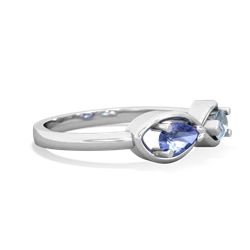 Tanzanite Infinity 14K White Gold ring R5050