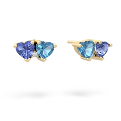 Tanzanite Sweethearts 14K Yellow Gold earrings E5260