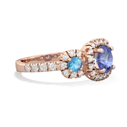 Tanzanite Regal Halo 14K Rose Gold ring R5350