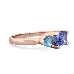 Tanzanite Three Stone 14K Rose Gold ring R5235