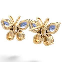 Tanzanite Butterfly 14K Yellow Gold earrings E2215