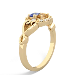 Tanzanite Love Nest 14K Yellow Gold ring R5860