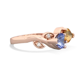 Tanzanite Floral Elegance 14K Rose Gold ring R5790