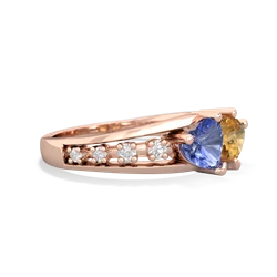 Tanzanite Heart To Heart 14K Rose Gold ring R3342