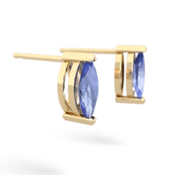 Tanzanite 8X4mm Marquise Stud 14K Yellow Gold earrings E1701