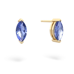 Tanzanite 8X4mm Marquise Stud 14K Yellow Gold earrings E1701