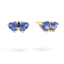 Tanzanite Sweethearts 14K Yellow Gold earrings E5260