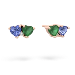 Tanzanite Sweethearts 14K Rose Gold earrings E5260