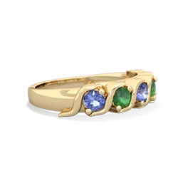 Tanzanite Anniversary Band 14K Yellow Gold ring R2089