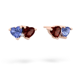 Tanzanite Sweethearts 14K Rose Gold earrings E5260