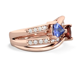 Tanzanite Bowtie 14K Rose Gold ring R2360