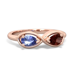 Tanzanite Infinity 14K Rose Gold ring R5050