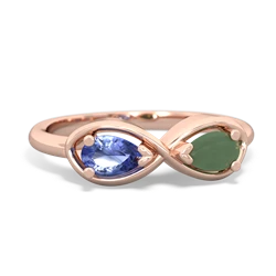 Tanzanite Infinity 14K Rose Gold ring R5050