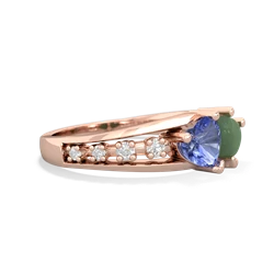 Tanzanite Heart To Heart 14K Rose Gold ring R3342