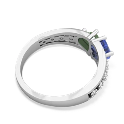 Tanzanite Heart To Heart 14K White Gold ring R3342