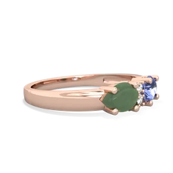 Tanzanite Pear Bowtie 14K Rose Gold ring R0865