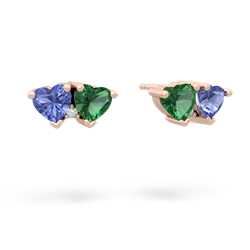 Tanzanite Sweethearts 14K Rose Gold earrings E5260