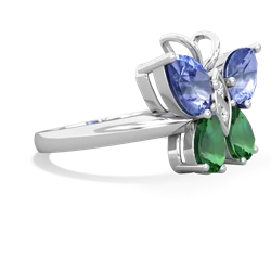 Tanzanite Butterfly 14K White Gold ring R2215