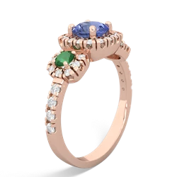 Tanzanite Regal Halo 14K Rose Gold ring R5350