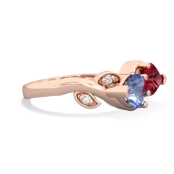 Tanzanite Floral Elegance 14K Rose Gold ring R5790