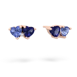 Tanzanite Sweethearts 14K Rose Gold earrings E5260