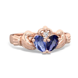 Tanzanite 'Our Heart' Claddagh 14K Rose Gold ring R2388