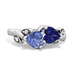 Tanzanite Floral Elegance 14K White Gold ring R5790