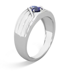 Tanzanite Men's Streamline 14K White Gold ring R0460