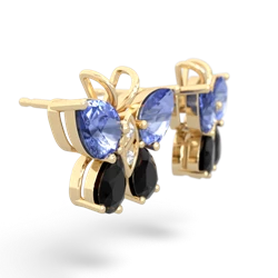 Tanzanite Butterfly 14K Yellow Gold earrings E2215