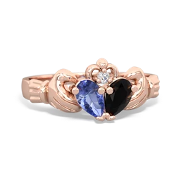 Tanzanite 'Our Heart' Claddagh 14K Rose Gold ring R2388