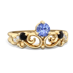 Tanzanite Crown Keepsake 14K Yellow Gold ring R5740