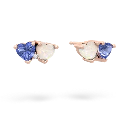 Tanzanite Sweethearts 14K Rose Gold earrings E5260