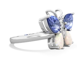 Tanzanite Butterfly 14K White Gold ring R2215