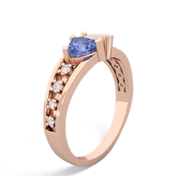 Tanzanite Heart To Heart 14K Rose Gold ring R3342