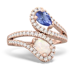 Tanzanite Diamond Dazzler 14K Rose Gold ring R3000