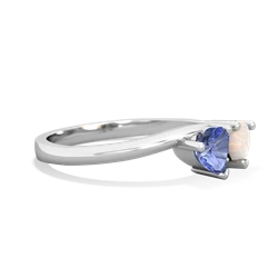 Tanzanite Sweethearts 14K White Gold ring R5260