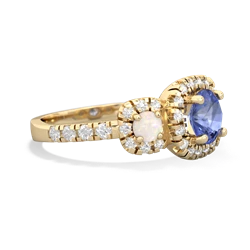 Tanzanite Regal Halo 14K Yellow Gold ring R5350