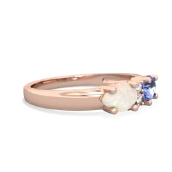 Tanzanite Pear Bowtie 14K Rose Gold ring R0865