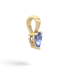 Tanzanite 5Mm Heart Solitaire 14K Yellow Gold pendant P1861