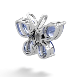 Tanzanite Butterfly 14K White Gold pendant P2215