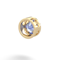 Tanzanite 6Mm Slide 14K Yellow Gold pendant P3786