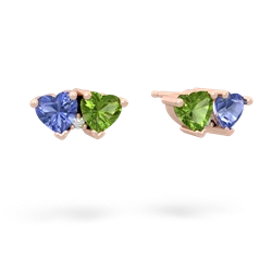 Tanzanite Sweethearts 14K Rose Gold earrings E5260