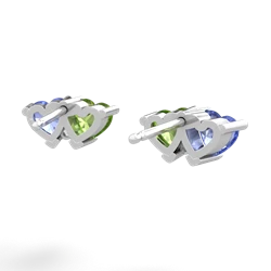 Tanzanite Sweethearts 14K White Gold earrings E5260