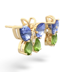 Tanzanite Butterfly 14K Yellow Gold earrings E2215