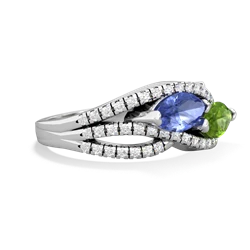 Tanzanite Diamond Rivers 14K White Gold ring R3070