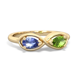 Tanzanite Infinity 14K Yellow Gold ring R5050