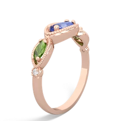 Tanzanite Milgrain Marquise 14K Rose Gold ring R5700